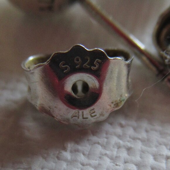 Pandora, Pearl Stud Earrings, 7mm, 925, Modern, Contemporary - Picture 7 of 11